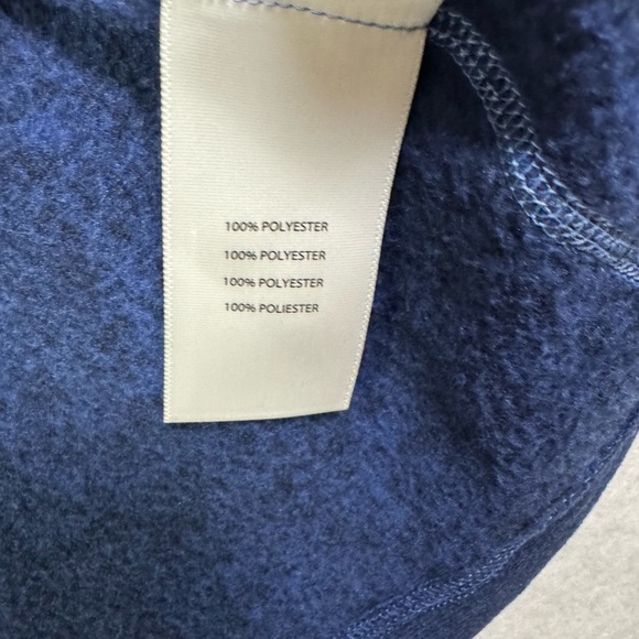 Women's Navy Blue Cowl Neck Sweatshirt - Picture 4 of 4